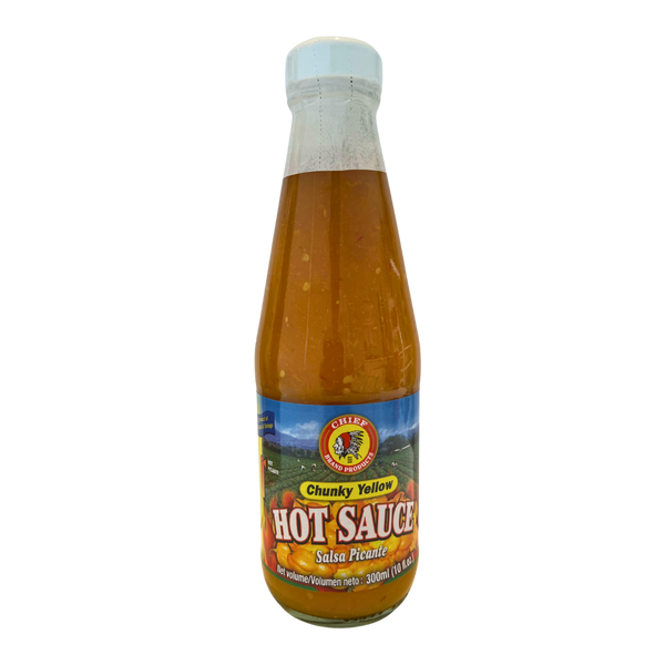 Chief's Chunky Yellow Hot Sauce Salsa Picante 300ml